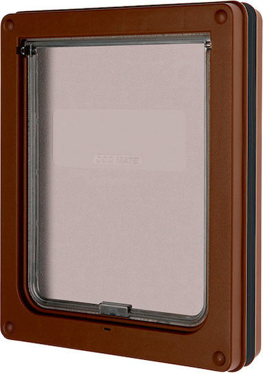 Kerbl Pet-Mate Door Dog 2 Way made of Plastic in Brown Color