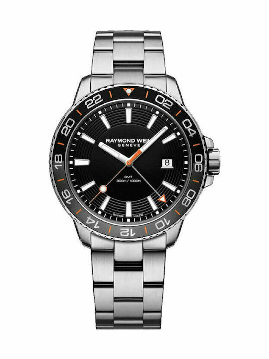 Raymond Weil Tango Dual Time Мъжки часовник на батерии с Метална гривна