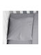 Dimcol Solid Față de pernă pentru bebeluși din 100% bumbac 495 Dark Grey 35x45cm