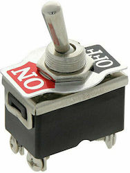 On-Off switch Toggle Silver 1pcs