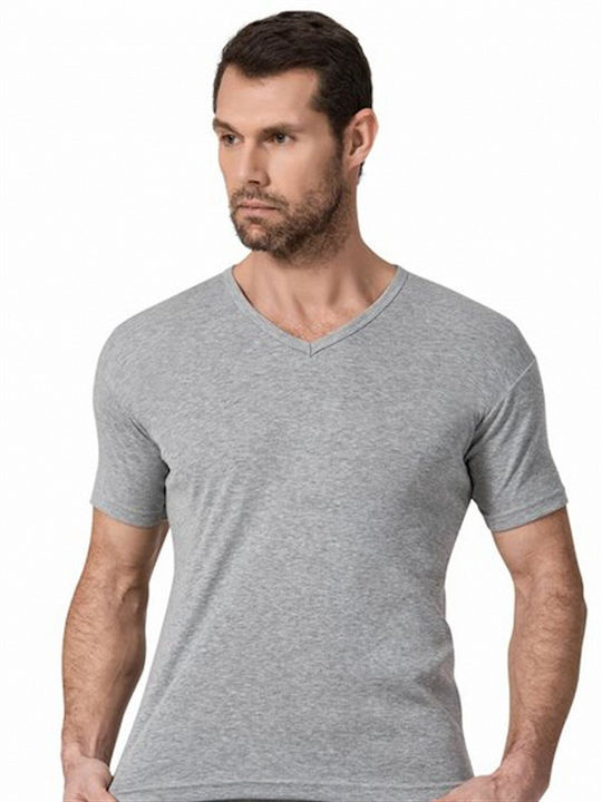 Namaldi Men's Undershirt Short Sleeve in Gray C...