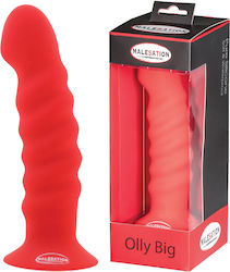 Malesation Olly Ρεαλιστικό Dildo με Βεντούζα Red 20cm