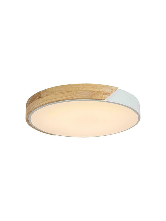 Rabalux Modern Plastic Ceiling Mount Light with Integrated LED in White color