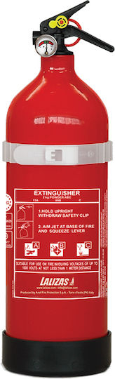 Lalizas Portable Dry Chemical Fire Extinguisher 2kg with Stand