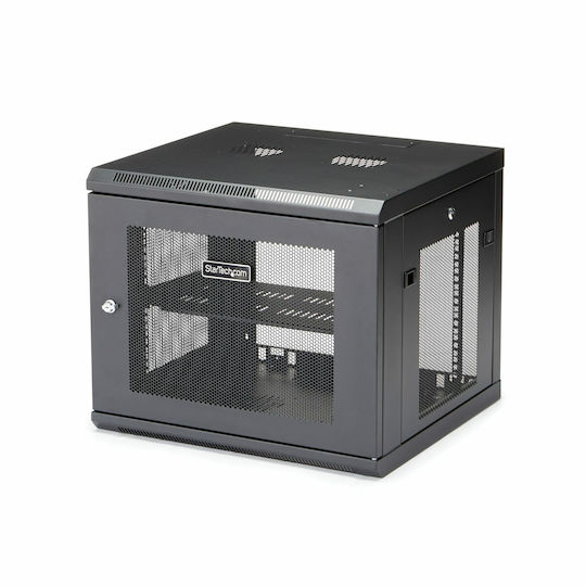 StarTech Επιτοίχια Καμπίνα Rack 9U 55.1x60.2x50.2cm Μαύρο RK920WALM