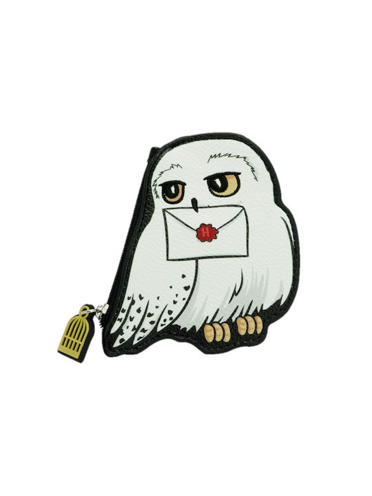Abysse Harry Potter Hedwig Παιδικό Πορτοφόλι Κερμάτων με Φερμουάρ για Κορίτσι Λευκό ABYBAG416
