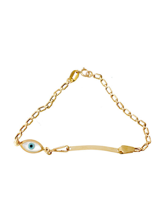 14K Gold Identity Bracelet Z97AV