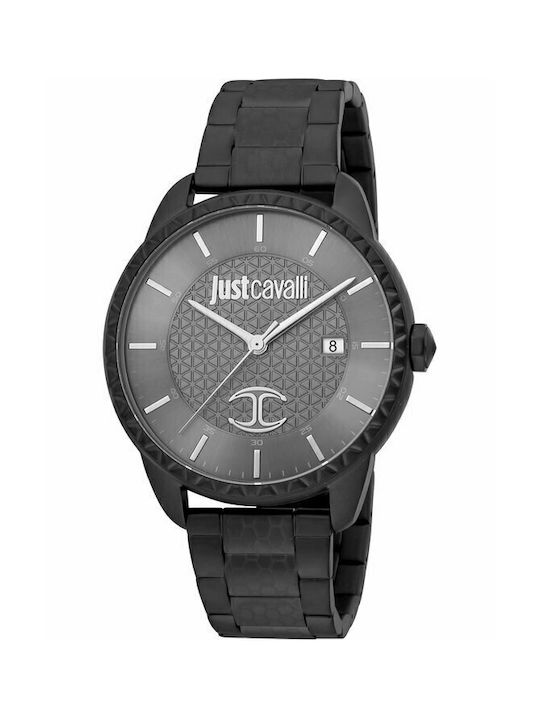 Just Cavalli Uhr Batterie mit Schwarz Metallarmband