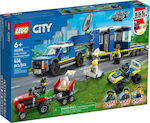 Lego City Police Mobile Command Truck pentru 6+ ani