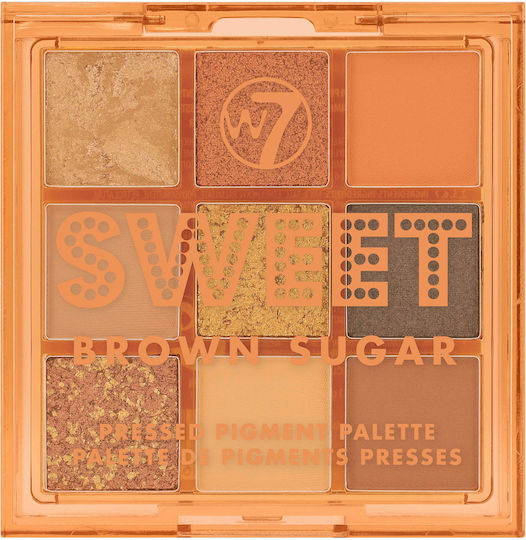 W7 Cosmetics Sweet Παλέτα με Σκιές Ματιών σε Στερεή Μορφή Brown Sugar 8.1gr