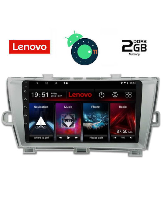 Lenovo Sistem Audio Auto pentru Toyota Prius Audi A7 2009-2015 (Bluetooth/USB/AUX/WiFi/GPS/Apple-Carplay/Partitură) cu Ecran Tactil 9" DIQ_LVB_4726
