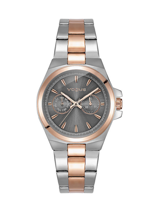 Geneva Multifunction Two Tone Stainless Steel Bracelet