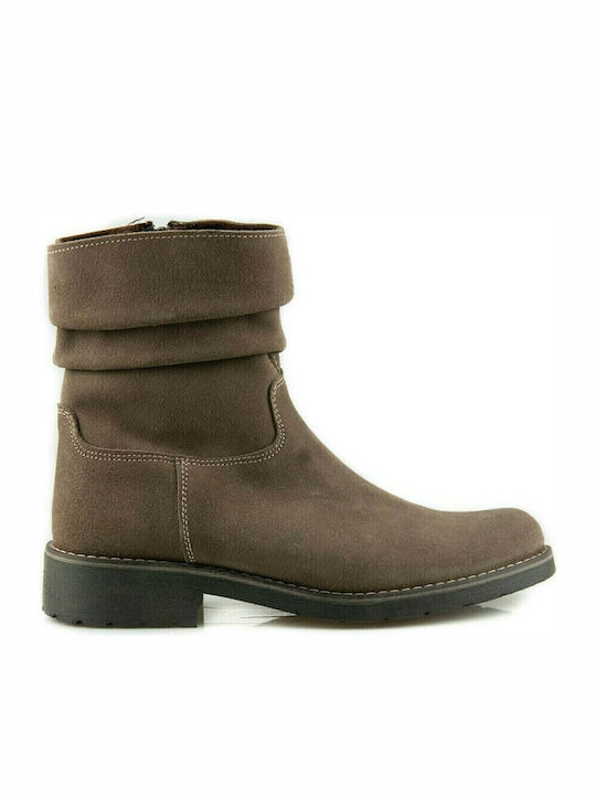 Adam's Shoes Suede Παιδικά Μποτάκια με Φερμουάρ...