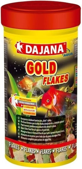 Dajana Gold Flakes Τροφή για Χρυσόψαρα σε Νιφάδες με Σπιρουλίνα 1000ml 200γρ.