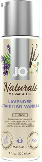 System Jo Naturals Massage Oil Ulei de Masaj cu Parfum Lavanda Tahitian Vanilie 120ml