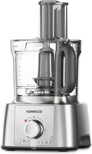 Kenwood Πολυμίξερ 1000W με Κάδο 3lt και Κανάτα Μπλέντερ Ασημί