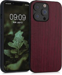 KWmobile Back Cover Ξύλινο Walnut Dark Red (iPh...
