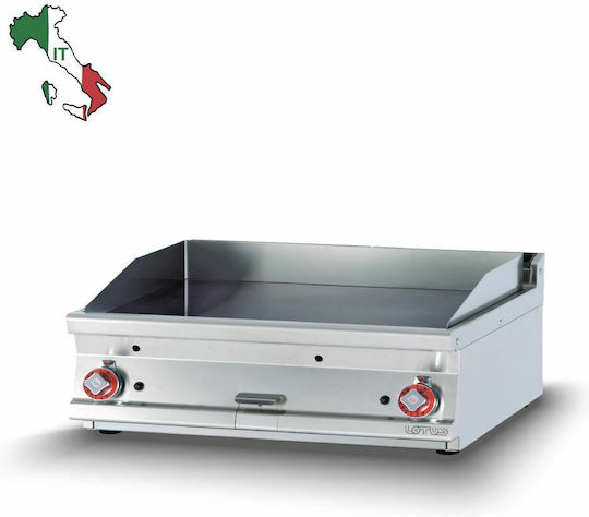 Lotus Πλατώ Ψησίματος Υγραερίου 100x60x28cm 15kW με Λεία Πλάκα