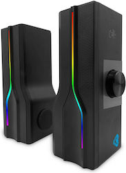 Media-Tech Cobra Pro Aragor 2.0 με Ισχύ 8W Μαύρα