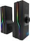 Media-Tech Cobra Pro Aragor Ηχεία Υπολογιστή 2.0 με RGB Φωτισμό και Bluetooth Ισχύος 8W Μαύρα