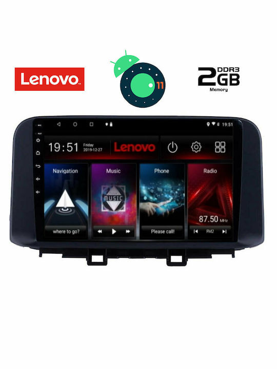 Lenovo Car-Audiosystem für Audi A7 Hyundai Kona 2017 (Bluetooth/USB/AUX/WiFi/GPS/Apple-Carplay) mit Touchscreen 9" DIQ_LVB_4237