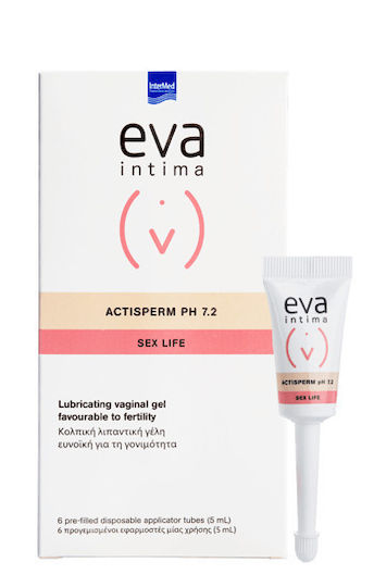 InterMed Eva Actisperm Sex Life pH 7.2 Gel με Αντιμικροβιακή Δράση 6 x 30ml