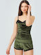 Cu Bretele Olive Tricou pentru femei