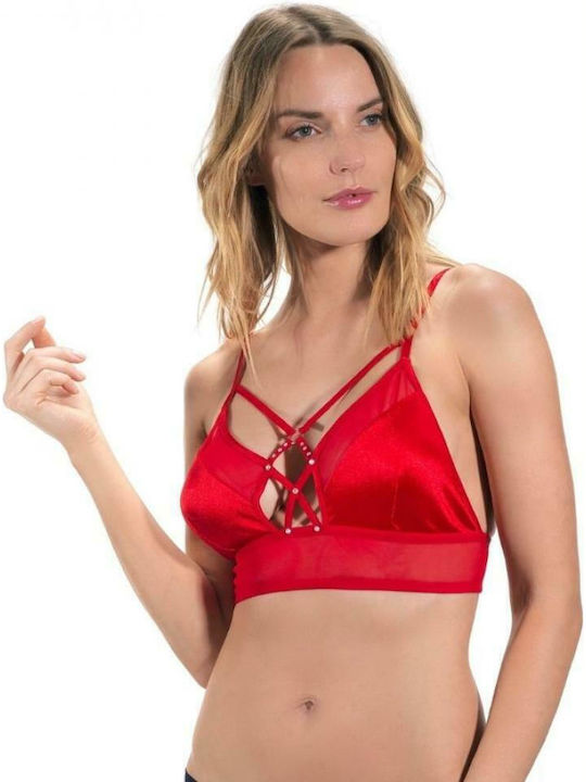 CottonHill Bralette Σουτιέν Κόκκινο