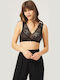 CottonHill Women's Bralette Bra Black