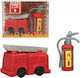 Trend Haus Сет Гуми за Молив Fire Alarm 2бр Червени