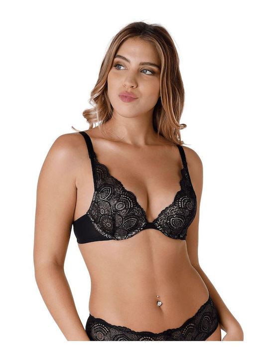 Wonderbra Μαύρο Σουτιέν Push Up