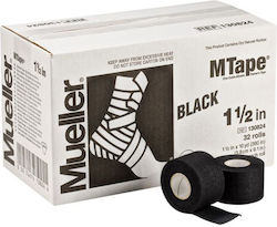 Mueller ΜTape Αυτοκόλλητη Αθλητική Ταινία 3.8cm x 9.14m Μαύρη