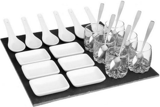 Dessert Tower Stand with Base Black Diameter 30xHeight 6.8cm Pieces 25