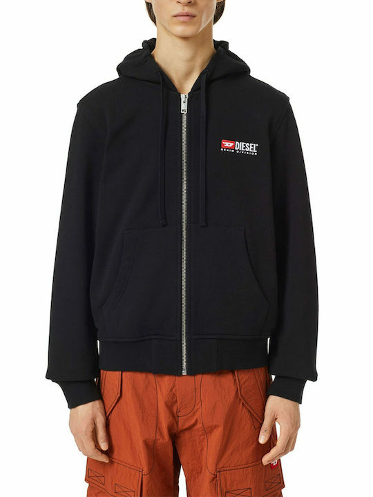 S-Ginn Cardigan with Black Hood