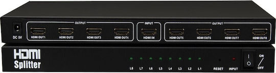 HDMI σε 8xHDMI (1.3 v) with Power HDMI Сплитер 18264