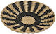 Atmosphera Decorative Plate Black Wicker Material 25x25cm