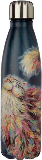 Puckator Bottle Thermos Stainless Steel BPA Free 500ml Cat Reusable