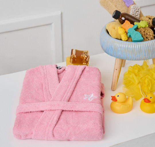 Cokitex Kids Hooded Bathrobe Beauty Line Pink
