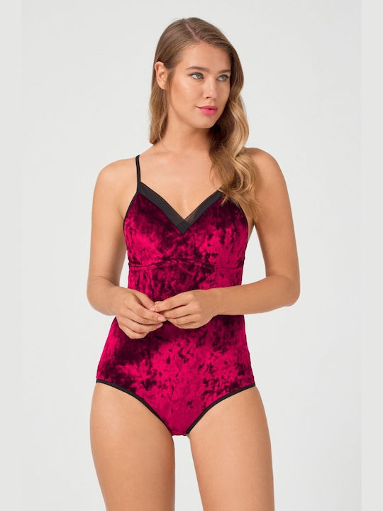 CottonHill Celine Bodysuit pentru femei Burgundy