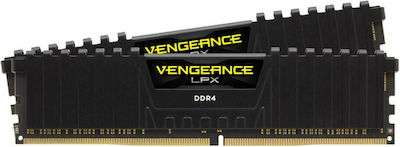 Corsair Vengeance LPX 32GB DDR4 RAM με 2 Modules (2x16GB) και Ταχύτητα 3600 για Desktop