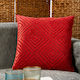 Whitegg Decorative Pillow Case D096 from Velvet Red 45x45cm.