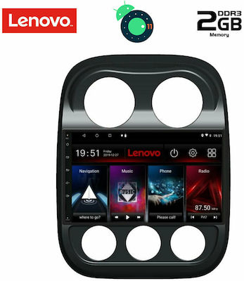 Lenovo Car-Audiosystem für Audi A7 Jeep Kompass / Patriot 2007-2016 (Bluetooth/USB/AUX/WiFi/GPS/Apple-Carplay) mit Touchscreen 10" DIQ_LVB_4276