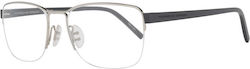 Porsche Design Metalic Rame Ochelari din Titan Argint P8357 B