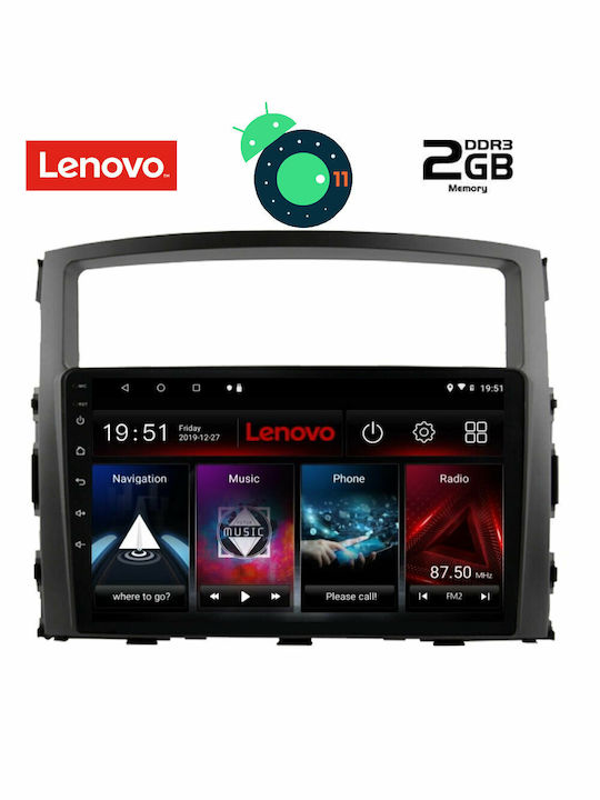 Lenovo LVB 4446 GPS Ηχοσύστημα Αυτοκινήτου για Mitsubishi Pajero 2006-2013 (Bluetooth/USB/WiFi/GPS) με Οθόνη Αφής 9"