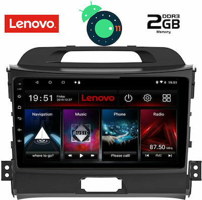 Lenovo Car-Audiosystem für Kia Sportage Audi A7 2010-2015 (Bluetooth/USB/AUX/WiFi/GPS/Apple-Carplay) mit Touchscreen 9" DIQ_LVB_4325