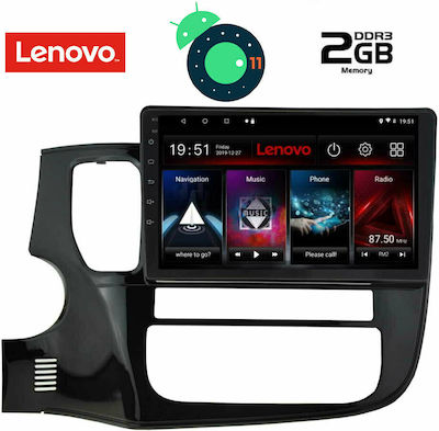 Lenovo LVB 4443_GPS Ηχοσύστημα Αυτοκινήτου για Mitsubishi Outlander 2013 (Bluetooth/USB/WiFi/GPS) με Οθόνη Αφής 9"