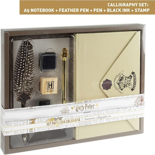 Cerda Harry Potter Kids Stationery Set with Notebook and Pen 6 Pieces