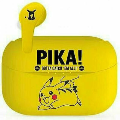 OTL Pokémon Pikachu In-ear Bluetooth Handsfree Earphones with Charging Case Yelloα