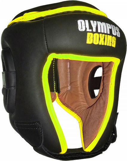 Olympus Sport Pulse Matt Boxhelm Erwachsene Offenes Gesicht Gelb