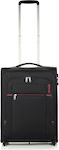 American Tourister Crosstrack Upright Cabin Travel Suitcase Fabric Gray with 4 Wheels Height 55cm.